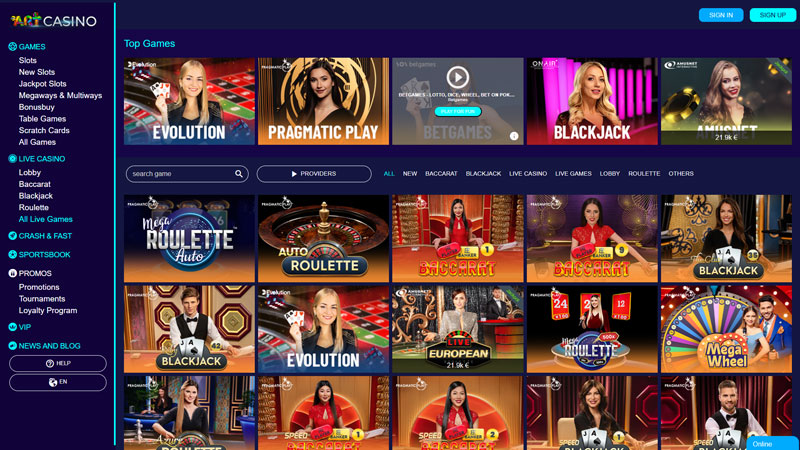 Thumbnail art-casino live