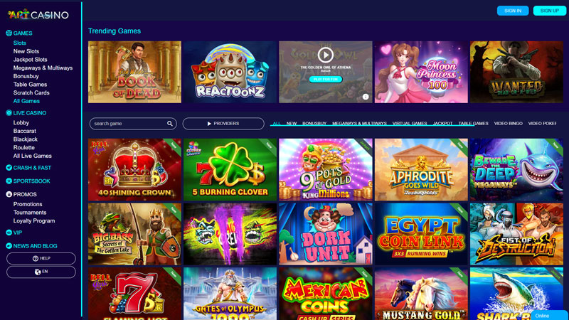 Thumbnail art-casino slots