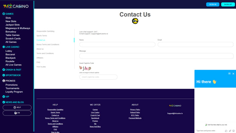 Thumbnail art-casino support