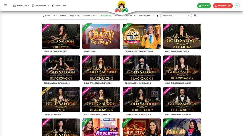 boaboa-casino live screenshot