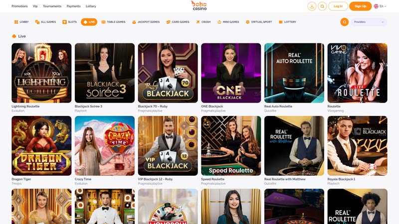 Thumbnail boho-casino live