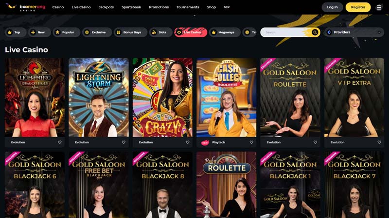 boomerang-casino live screenshot