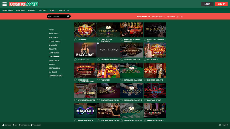 casino-mate live screenshot