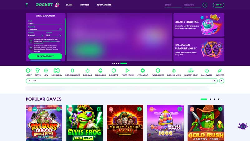 Thumbnail casino-rocket lobby