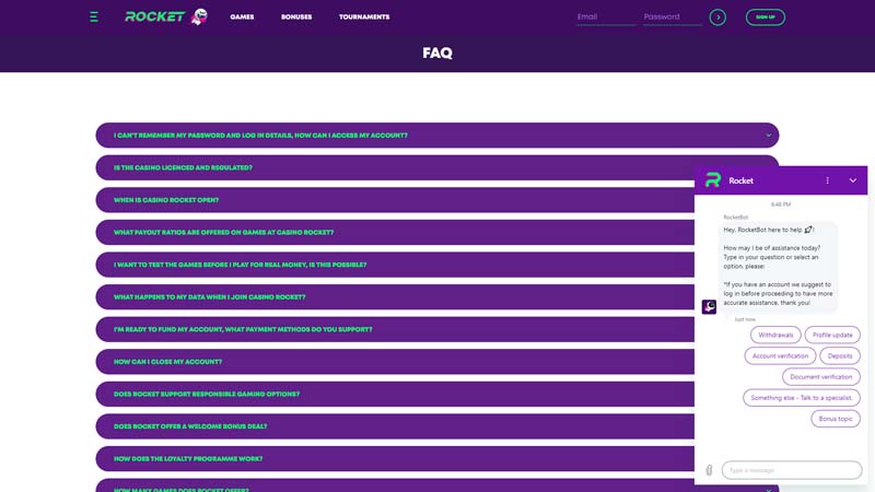 Thumbnail casino-rocket support