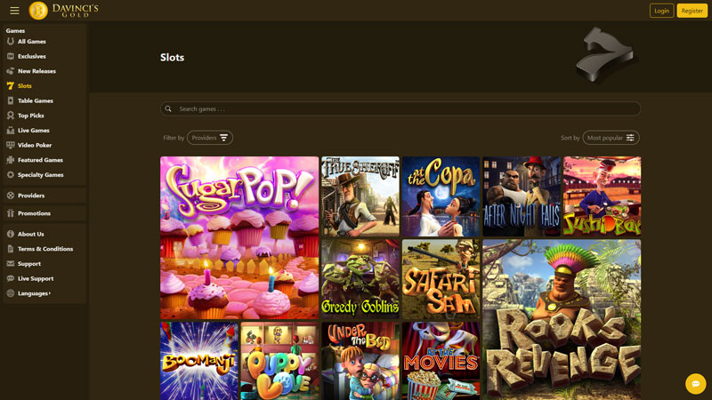 Thumbnail da-vincis-gold slots