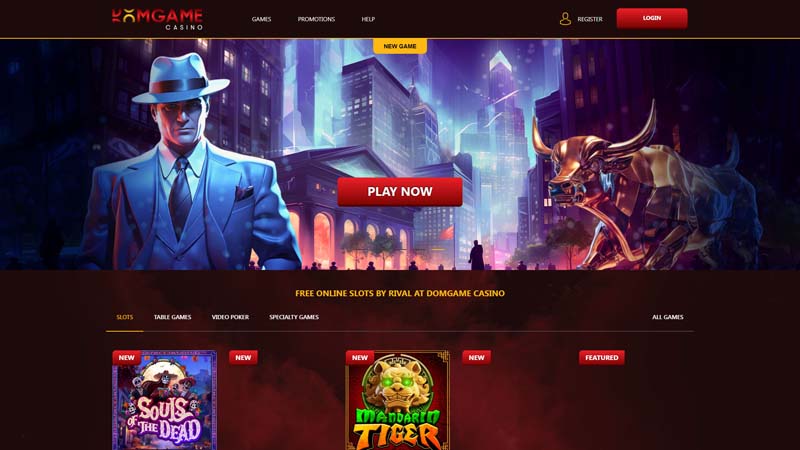 domgame-casino lobby screenshot