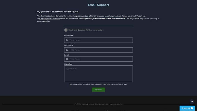 Thumbnail fruits4real support