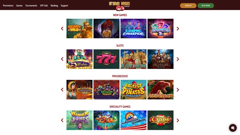 grande-vegas-casino slots screenshot