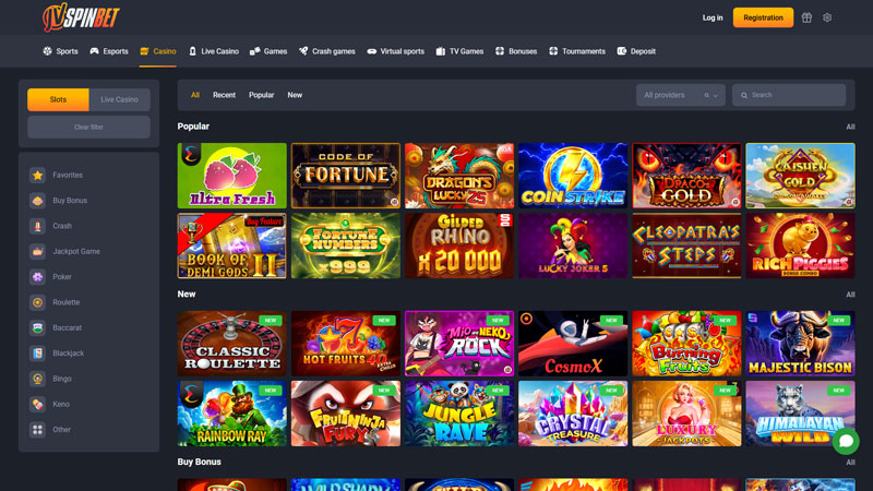 jvspinbet slots screenshot