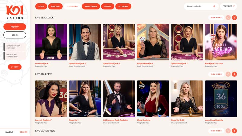 Thumbnail koicasino live