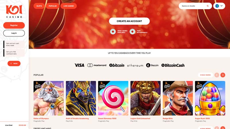 Thumbnail koicasino lobby