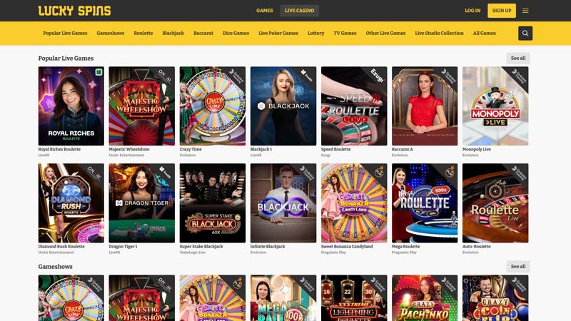 Thumbnail lucky-spins live