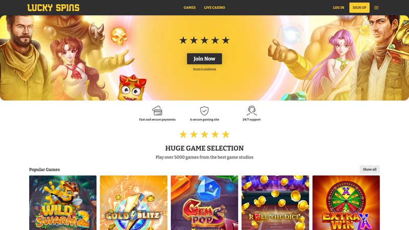 Thumbnail lucky-spins lobby