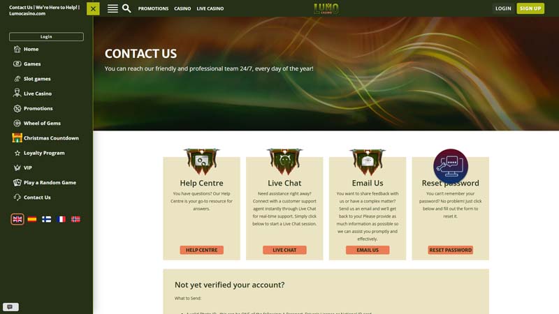 Thumbnail lumo-casino support