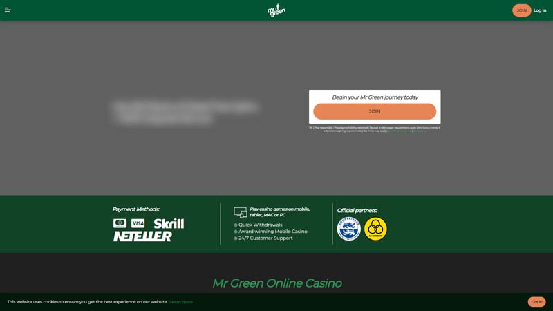 Thumbnail mr-green-casino lobby