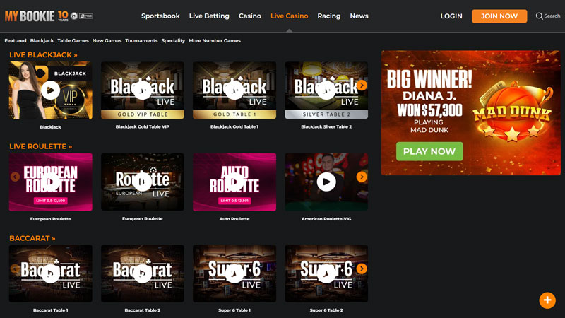 Thumbnail mybookie live