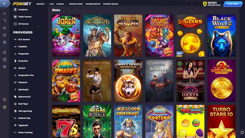 Thumbnail powbet slots