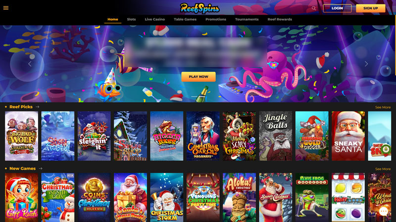 Thumbnail reefspins lobby