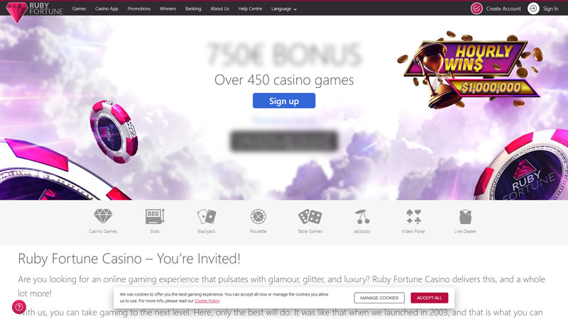 ruby-fortune-casino lobby screenshot