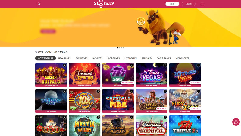 slots-lv lobby screenshot