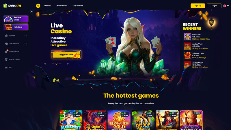 slotsgem lobby screenshot