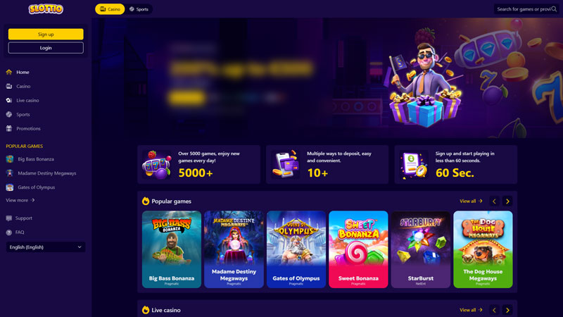 Thumbnail slottio lobby