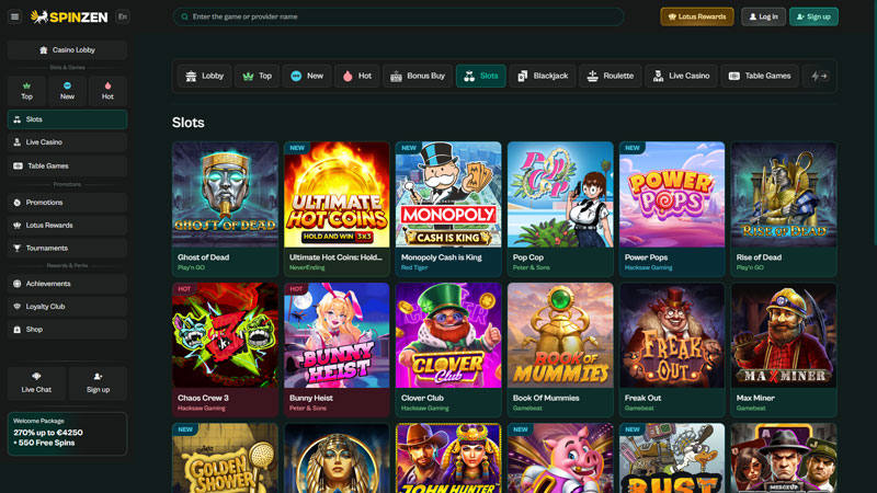 Thumbnail spinzen slots