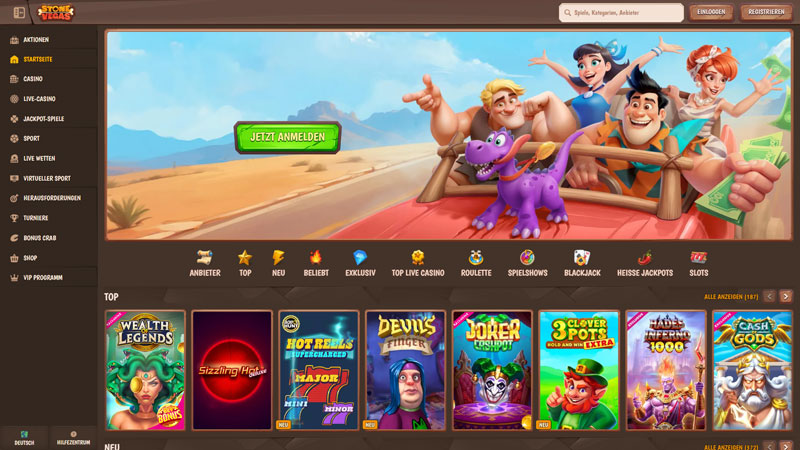 stonevegas lobby screenshot