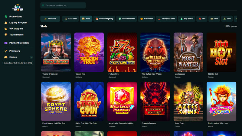 trip2vip slots screenshot