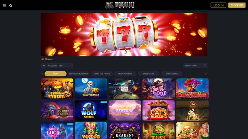 vegas-crest-casino slots screenshot