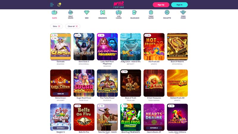 wild-fortune slots screenshot