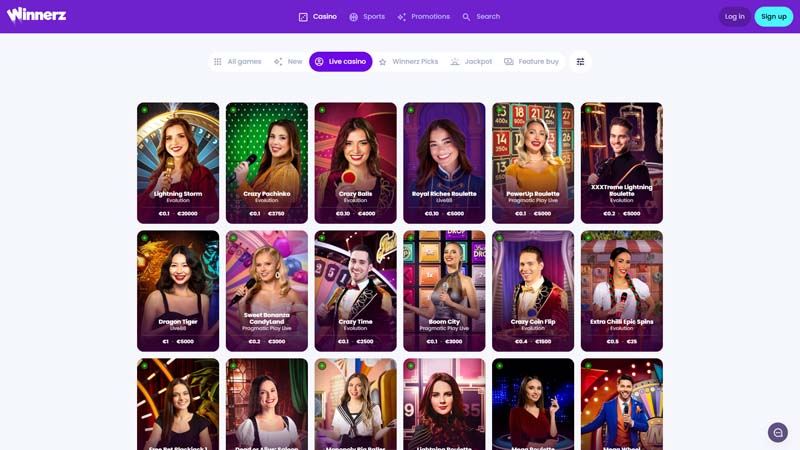 winnerz live screenshot