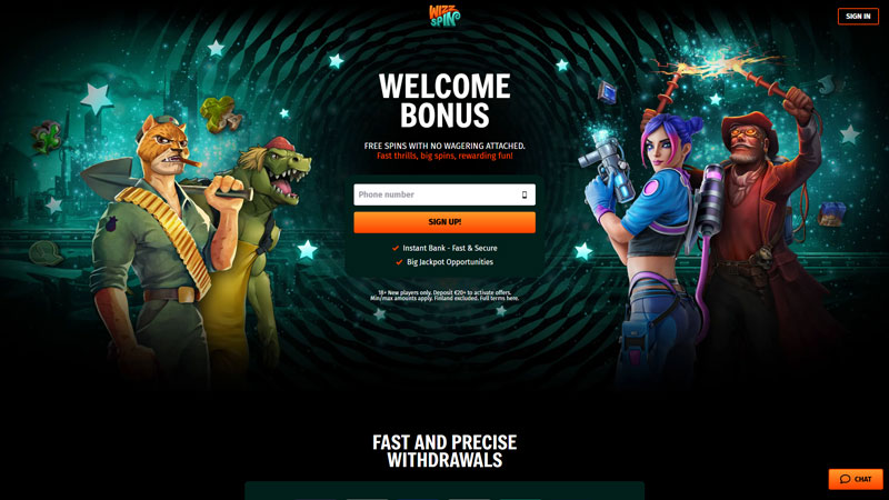 wizz-spin lobby screenshot