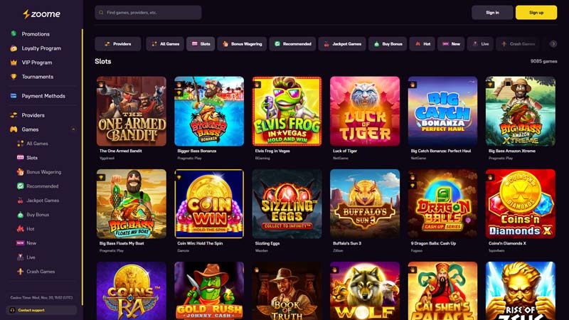 zoome slots screenshot